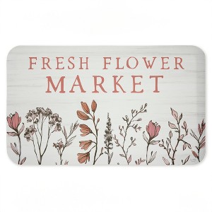 Stupell Industries Fresh Flower Market Blooms Printed Anti-Fatigue Floor Mat, design by Lux + Me Designs, 30"x18" - 1 of 4