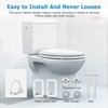 Round Toilet Seat with Cover - Soft-Close Toddler Potty Training Seat, Durable Hinges & Easy Release Hardware - PP Material - 4 of 4