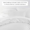 Cotton Duvet Cover Set & Insert 4PC Bundle, 300TC Sateen Vintage Washed Duvet Set with Down Alternative Comforter, All Season Bedding - Becky Cameron - 2 of 4