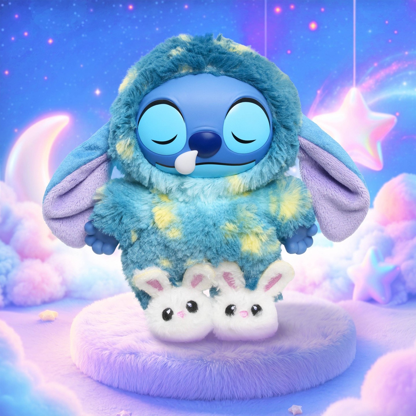 Детская мягкая игрушка Happy Haul Disney Stitch Sleepy Stars Vinyl Plush Clip-on Surprise Toy — фото 2