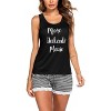 Ekouaer Womens Pajama Sets Sleeveless Tank Top and Shorts Pj Set Lace Hem Sleepwear - 2 of 3