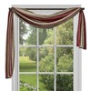 GoodGram Royal Ombre Crushed Semi Sheer Complete 3 Pc. Window Curtains & Scarf Set - 2 of 3
