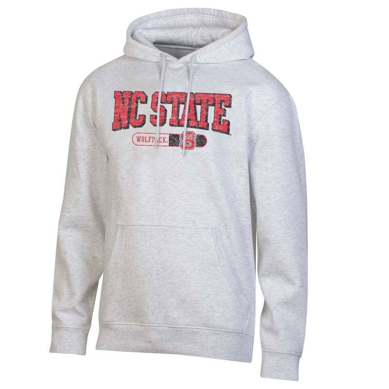 NCAA NC State Wolfpack Gray Fleece Hooded Sweatshirt, 1 of 4