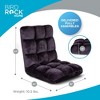 BirdRock Home Adjustable 14-Position Memory Foam Floor Chair - Eggplant - 3 of 4