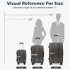 Coolife Luggage Suitcase PC+ABS with TSA Lock Spinner Carry on Hardshell Lightweight (grey, S(20in)) - 4 of 4