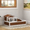 Skyzone 2-Story Tortoise Habitat Home: 3-Room w/ Mesh Top, Basking Balcony, Lockable Design, - 3 of 4