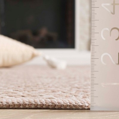 Ivory/Beige Hand-Woven Cotton Flatweave 6' x 9' Area Rug