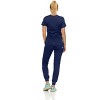 MediChic Scrubs for Women's V-Neck Scrub Set with Six Pocket Ribbed Cargo Jogger Pants with 4-Way Stretch - 2 of 4