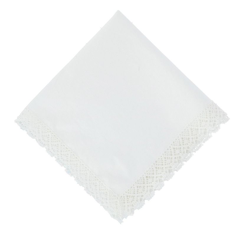 CTM Women's Park Avenue Lace Handkerchief, 1 of 5