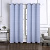 RT Designers Collection Lava Jacquard Grommet Curtain Panel Pair 36" x 84" Blue - 2 of 4