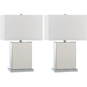 Dana Table Lamp (Set of 2) - 23 Inch Height - LIT4369 - Clear/Off White - Safavieh - 1 of 4