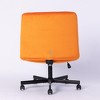 Dsvimoy Task and Office Chair Cross Legged Desk Chair with Wheels for Office and Study, Orange, 26"*22.5"*11" - 4 of 4