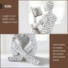 Aoibox Home Decor Reading Women Thinker Statue, Aesthetic Sculpture for Living Room, Office, Bedroom, Shelf, Table, Desk, Modern Abstract Decoration - 3 of 4