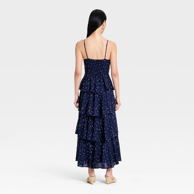 Women Tiered Ruffle Maxi Dress – A New Day