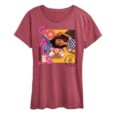 Maglietta Donna I Love The 80s – Scollo Off Shoulder, Maniche A Cappuccio, Stampa Faccina Sorridente, Rosa, Taglie 52-54