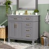 36" Modern Bathroom Vanity with Ceramic Sink,Soft Close Doors and 4 Drawers for Small Bathrooms-The Pop Home - 3 of 4