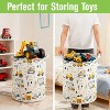 Garnen Kids Toy Basket, Large Toy Storage Organizer Bin for Baby Nursery Room, Truck Themed Laundry Basket Collapsible Laundry Hamper for Dirty Cloth - 4 of 4