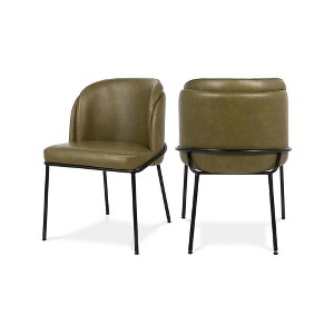 Meridian Furniture,Jagger Vegan Leather Dining Chair, Set of 2 - 1 of 4