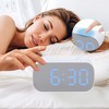 Unique Bargains Plastic Digital Corded Adjustable Electric Alarm Clock 5.1 x 2.6 x 1.4 inches - 3 of 4