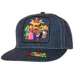 Kids Super Mario Bros. Cast Denim Hat - 1 of 4