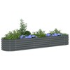 vidaXL Durable Corten Steel Planter - Weather-Resistant Rectangle Raised Bed for Outdoor Planting - 24.4"x11.8"x11.4" - Easy to Assemble Garden Décor - 2 of 4