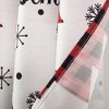 RT Designers Collection Christmas Country Forest Slub Shower Curtain 70" x 72" White/Red/Green - 2 of 4