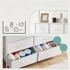 FURNIinspire Utility Storage Cabinets 9 Drawer Multi-Functional Tall Dresser Ideal for Organization in Kids Rooms and Beyond, White, 39.3"*11.8"*39.9" - 4 of 4