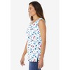 Woman Within Plus Size Perfect Printed Scoopneck Tank - 4 of 4