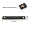 Unique Bargains Leather Door Drawer Cabinet Knobs and Pulls 2 Pcs - 2 of 4