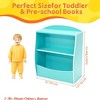 Nursery Kids Bookshelf and Toy Organizer, 2 Tier Wood Toy Storage Organizer for Kids Rooms, Children Bookcase, Book Display Shelf - 2 of 4