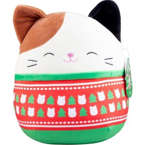Squishmallow New 10" Cam The Cat - Official Kellytoy Christmas Plush - Cute and Soft Kitty Stuffed Animal Toy - Great Gift for Kids - 1 of 3