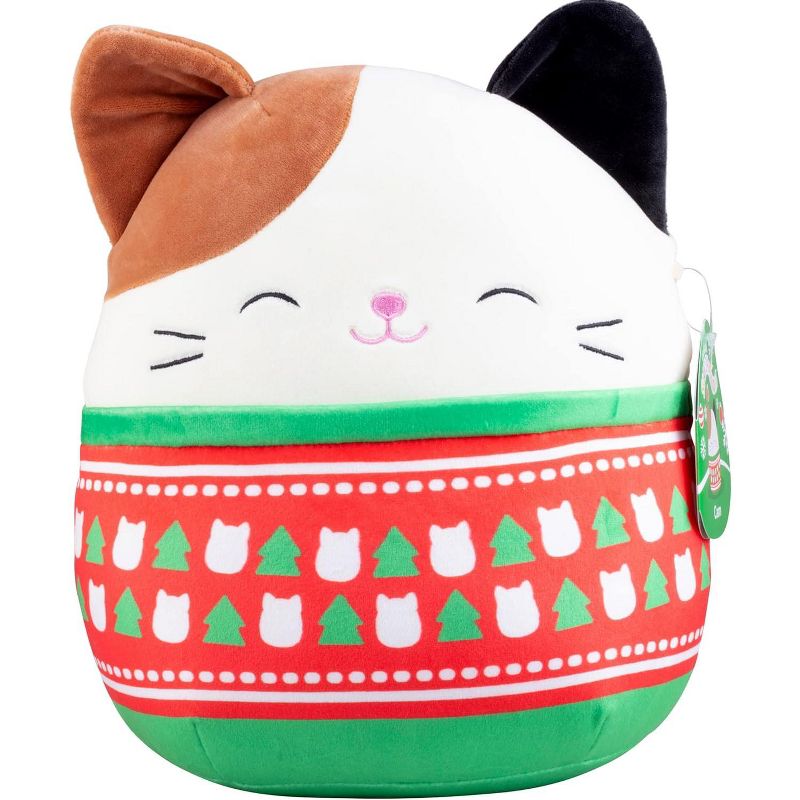 Squishmallow New 10" Cam The Cat - Official Kellytoy Christmas Plush - Cute and Soft Kitty Stuffed Animal Toy - Great Gift for Kids, 1 of 6
