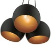 Livex Lighting Piedmont 3 - Light Pendant in  Black/Brushed Nickel - 4 of 4