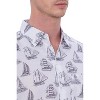 HAPPY BAY Men's Hawaiian Shirt Fashion Button Down Short Sleeves Holidays Aloha Party Casual Tops Summer Beaches Shirts for Men - 3 of 4