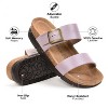 Aerothotic - Florence Genuine Leather Wedge Platform Slide Sandals Slip On - 2 of 4