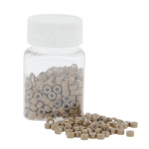 Unique Bargains Fashion Nano Hair Beads Gray Brown 500pcs - 1 of 4