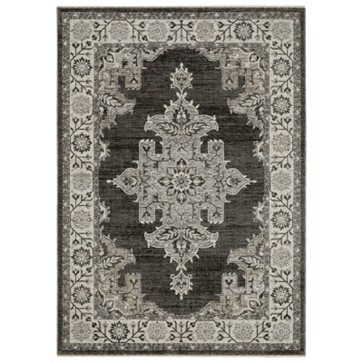 Oriental Weavers Chamberlain CH08B Grey/ Beige Indoor Area Rug - 5'3" x 7'6"
