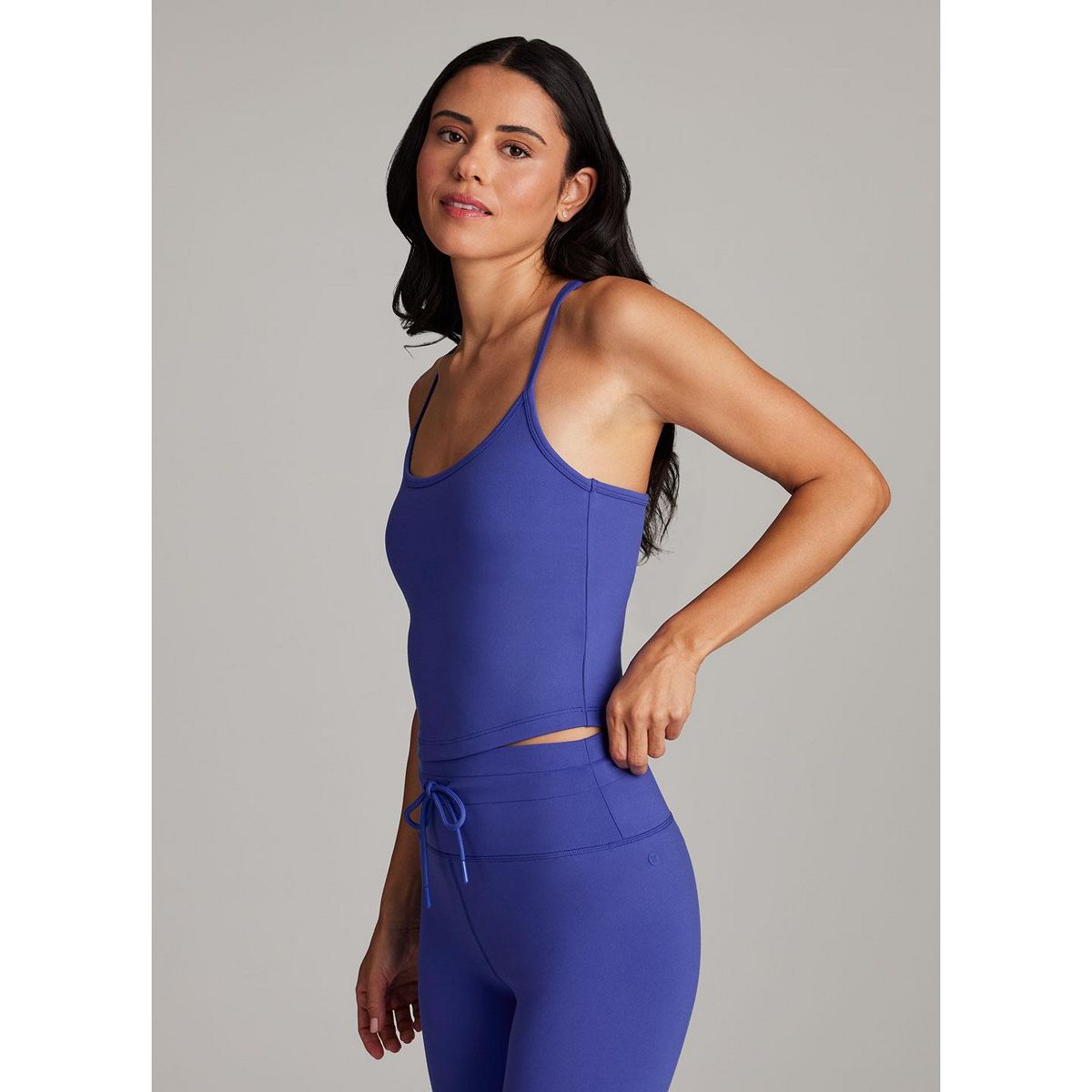 RBX Active Women's Low Impact Longline Sports Bra Ultra Soft Cropped Tank Bra Top - thumbnail 4