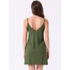 INSPIRE CHIC Womens Nightgown Sleeveless Cami Slip Mesh V Neck Chemise Backless Sleepwear Lingerie Nightshirt - 4 of 4