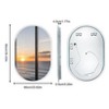 ARTLOGE 60x90cm LED Bathroom Mirror with Lights 3-Color Dimmable Backlit, Anti-Fog, Wall-Mounted for Bathroom, Bedroom & Vanity - 2 of 4