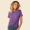 Dalix Smile Face Embroidered Soft Cotton Short Sleeve T Shirt Womens - 3 of 4