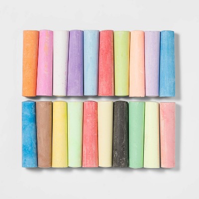 Washable Sidewalk Chalk 20pc - Sun Squad™