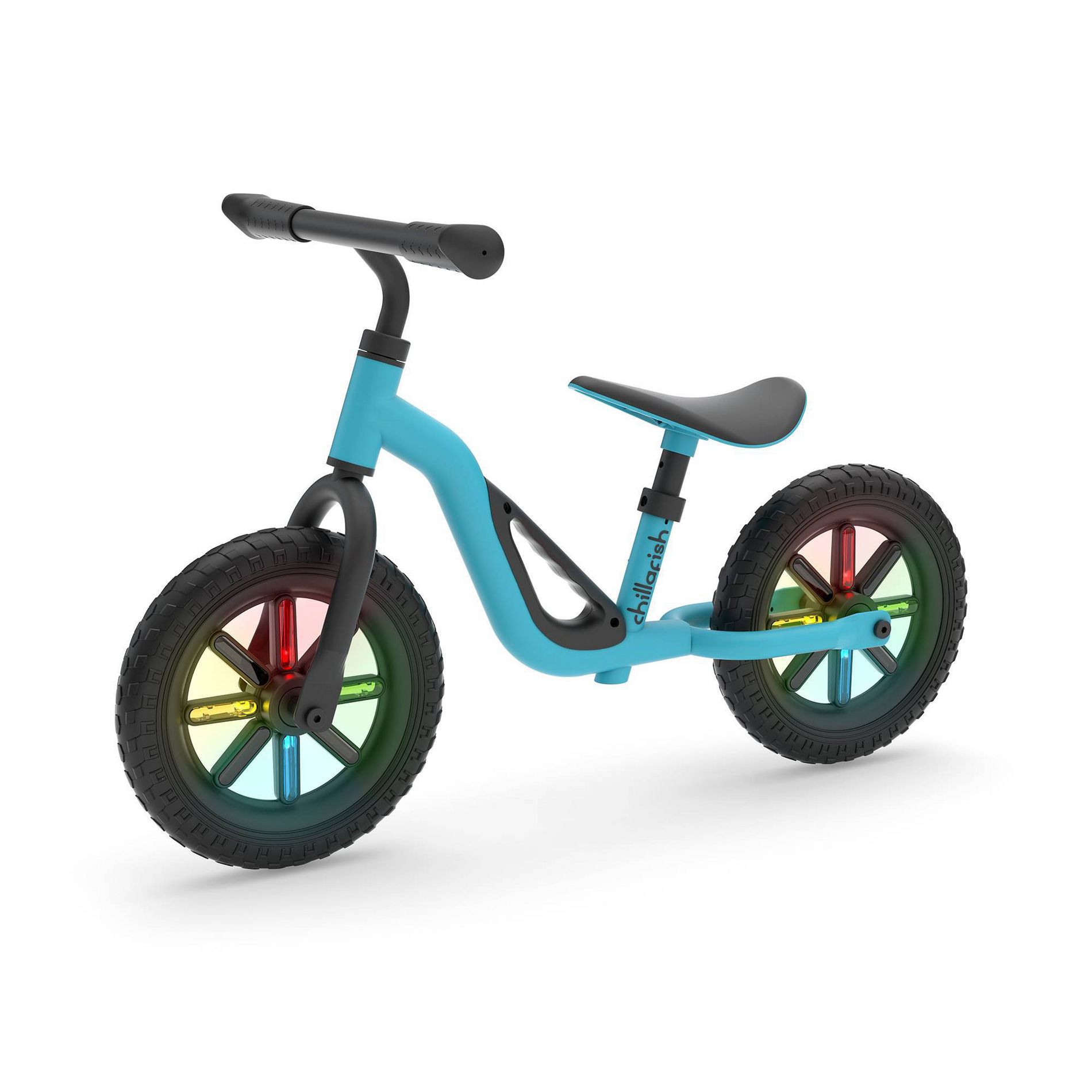 Chillafish Charlie Glow 10" Kids' Light Up Balance Bike - Sky