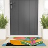 Nadja Minimal Modern Abstract Leaves Welcome Mat - society6 - 2 of 3