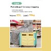 MaseiKar Folding Rolling Trolley with Lid, 360° Swivel Wheels, Wear-Resistant Portable Collapsible Utility Cart for Shopping, Travel, Office, Storage - 4 of 4