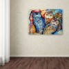 Trademark Fine Art -Oxana Ziaka 'Owls' Canvas Art - 3 of 3