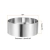 Unique Bargains Stainless Steel Seamless Nonstick Mirror Coating Round Cake Ring - 2 of 4