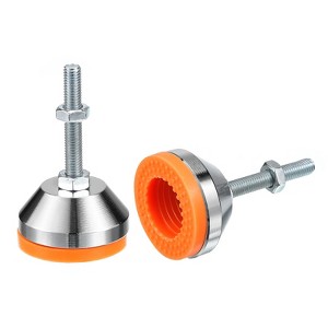 Unique Bargains Carbon Steel Non-Skid Adjustable Furniture Table Feet Leveling Feet 2 Pcs - 1 of 4