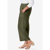 Jessica London Women's Plus Size Wide Leg Linen Crop Pant - 4 of 4