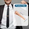 Unique Bargains Necktie Pinch with Black Gift Box for Regular Ties Wedding Business Men Tie Clip - 2 of 4